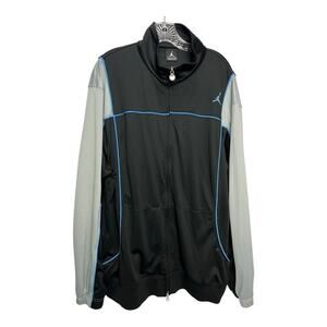 Jordan Track Jacket Black Blue Full Zip Long Sleeve 277022-013 Mens Size XL